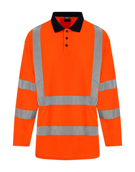 PRO RTX - High Visibility Hv Long Sleeve Polo Shirt - Lynendo Trade Store