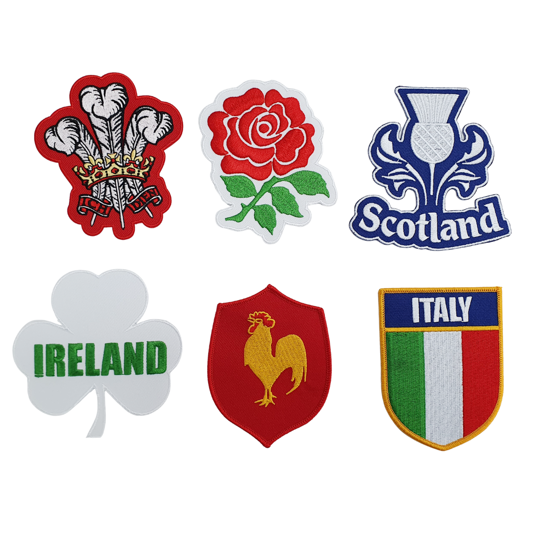 Six Nations Rugby Emblem Heat Seal Patch Badge Iron On Official Style