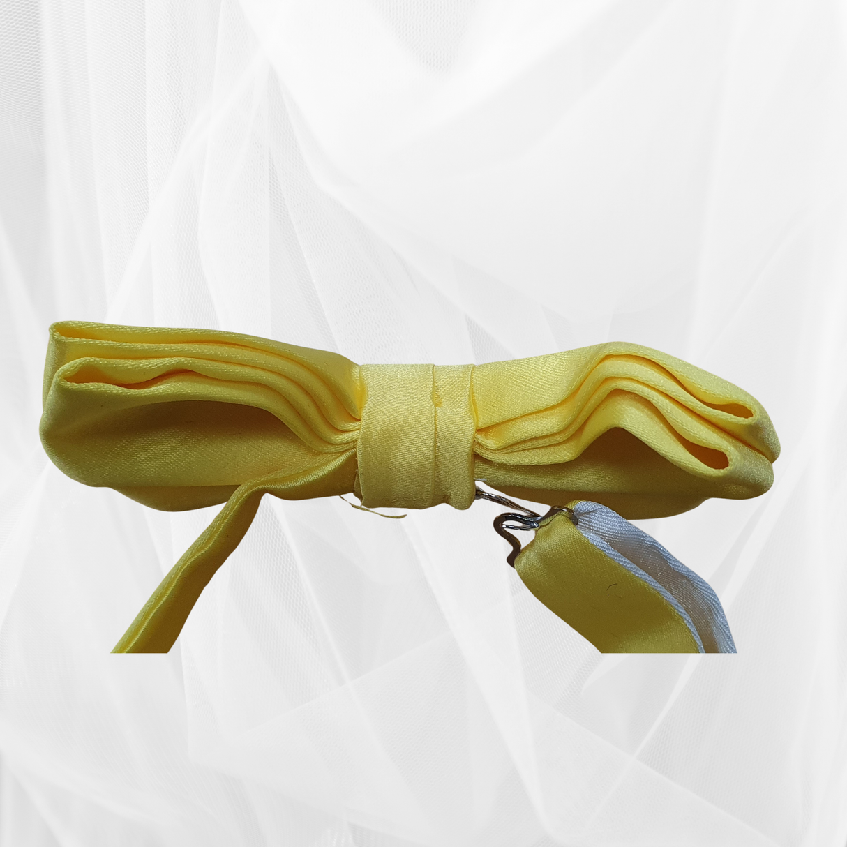 Plain Bright YELLOW BOW TIE - Pre Tied Bow Tie