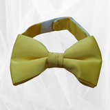Plain Bright YELLOW BOW TIE - Pre Tied Bow Tie